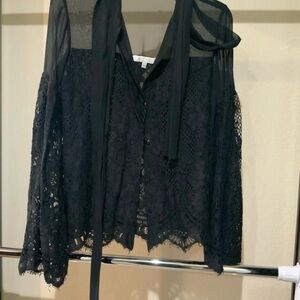 Alexis Black Lace Blouse